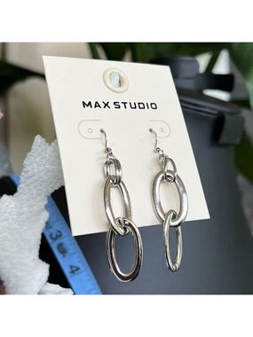 Silver Dangle Max Studio Earrings $16ea / 3 for $25